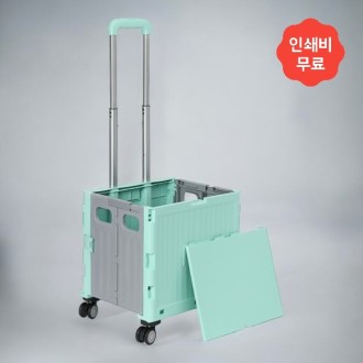 다담다 심플 접이식 쇼핑카트(35L) (민트)