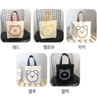 강아지 에코백 학원 보조가방 미니 손가방