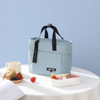 심플 스퀘어 런치 보냉백