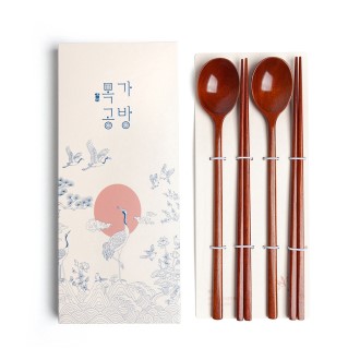 대한민국전통 옻칠 공예사_달수저 2인세트