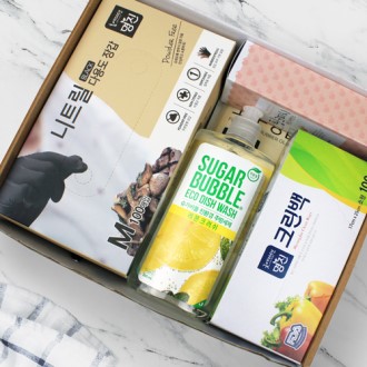 니트릴장갑100 과일나라 핸드크림 주방6종세트