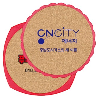 사각 콜크 해바라기 콜크 냄비받침