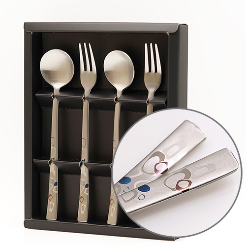 테드자갈 티스푼 티포크 4P 세트