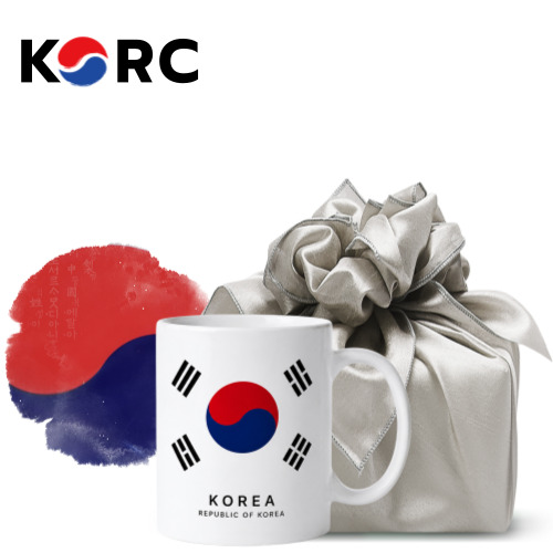 대한민국을 담은 태극기 머그컵 355ml 보자기 포장