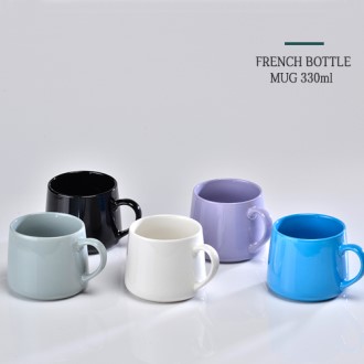 프렌치 보틀 머그 컬러컵 330ml, 화이트컵 315ml // dr매직