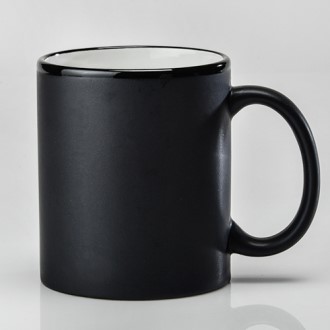 재키 라인 무광 블랙머그 350ml