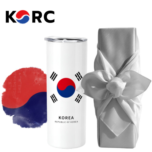 대한민국을 담은 보온보냉 태극기 텀블러 591ml 보자기 포장