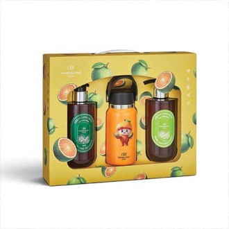 맨도롱제주 굿즈 텀블러 헤어케어세트 텀블러 210ml+샴푸300ml+트리트먼트300ml