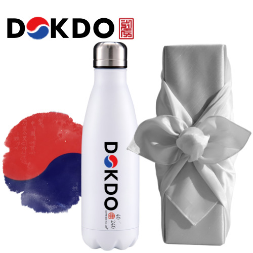 한국 K컬쳐 독도보틀 40240 슬림 진공 보틀 500ml 보자기 포장