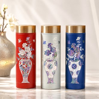 아름누리 꽃병 컬러자개텀블러 300ml 스테인리스 텀블러