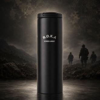 군부대 군인 단체 선물용 ROKA 로카 블랙 텀블러 500ml
