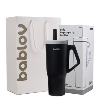 바블로브 인피니티 보온보냉 대용량 빨대 316고급스텐텀블러 1090ml (쇼핑백포함)