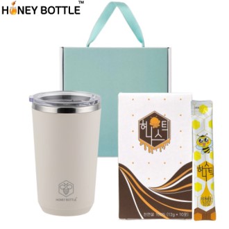 허니보틀 소프티 텀블러 390ml 국내산 꿀스틱 허니스틱10포