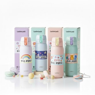 [굿즈]락앤락 스쿨핏 코튼캔디 원터치 텀블러 370ml