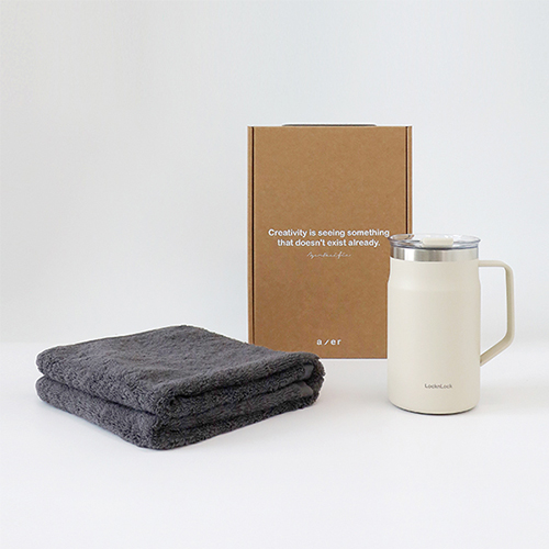 레스쁘리 고급 락앤락 세트 I, 뉴메트로머그 600ml + 호텔타올