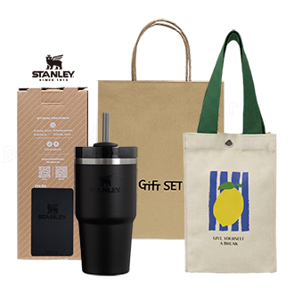 스탠리 ��처 플로우스테이트 텀블러 591ml 블랙 (파우치+쇼핑백)