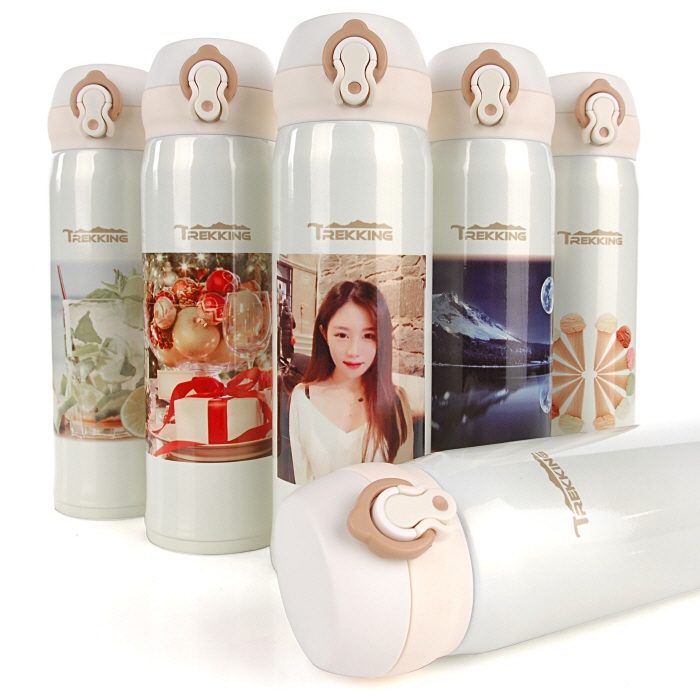 트레킹 초경량 보온 보냉 진공텀블러 포토450ml (전사 텀블러)