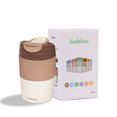 바블로브 보온보냉 파스텔 스텐 텀블러 400ml