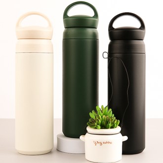 파우더 핸들 500ml 이중진공 텀블러