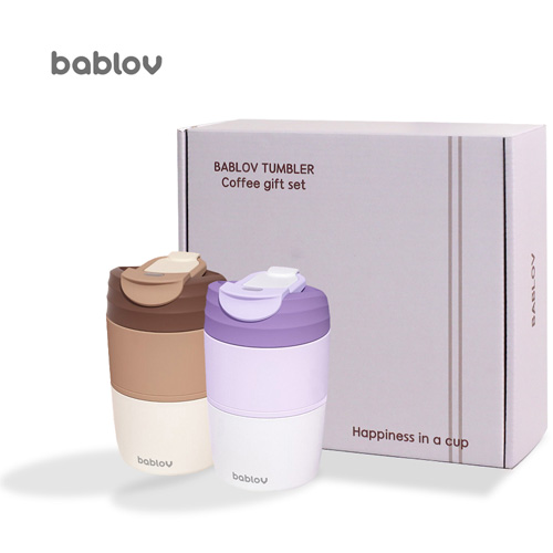 바블로브 스텐 텀블러 2종 선물세트 400ml TT800