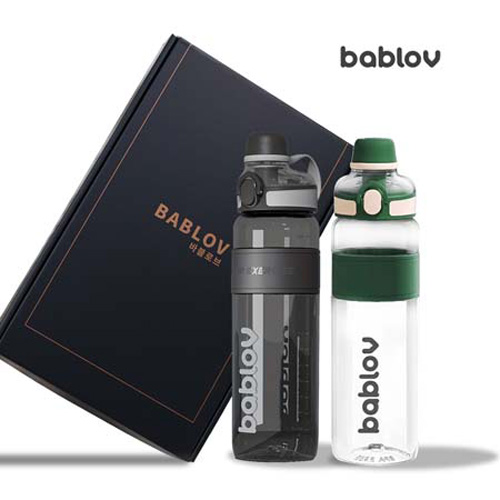 바블로브 파스텔 대용량 트라이탄 워터보틀 2종세트 BB2000 2P