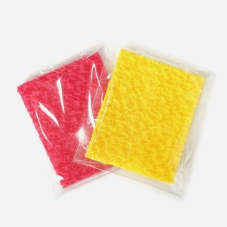 웰빙 엠보싱 설거지 수세미 거품 잘나는 폴리 광수세미 OPP포장 12cm X 15cm