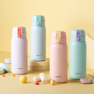 락앤락 스쿨핏 코튼캔디 원터치 텀블러 370ml-