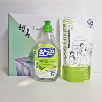참그린녹차+워싱소다-2종세트