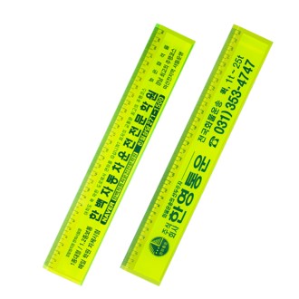 인쇄사출자 30cm 형광
