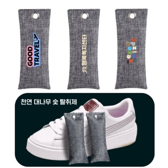 대나무 숯 탈취제 공기정화 실내 차량 신발 냄새제거 제습 75g