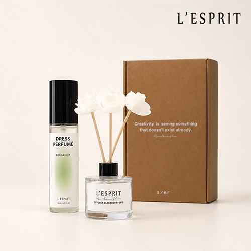 레스쁘리 2P 선물세트 C (미니 로즈 디퓨저 50ml+드레스 퍼퓸 100ml)