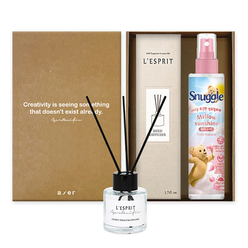 레스쁘리 2P 스너글 세트 D (스너글 섬유탈취제 150ml + 디퓨저50ml)