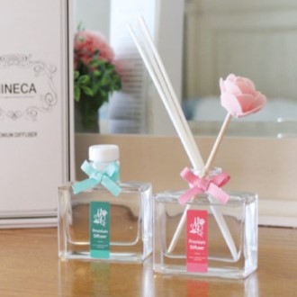 미네카 파스텔 플라워 사각 디퓨져 70ml 1P( 화이트스틱3ea+플라워스틱1ea)