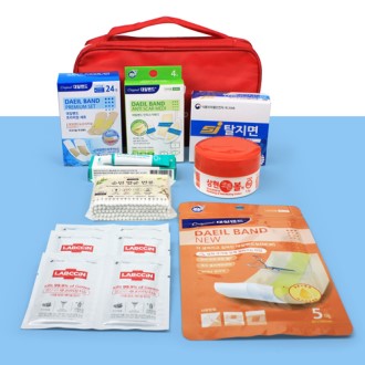 프리미엄 구급함 대일밴드 아쿠아 방수+오리지널 + 안티스카 습윤밴드 + 닥터스킨연고