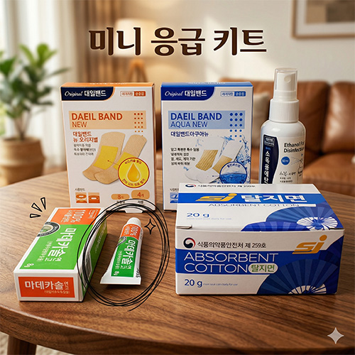 대일밴드 오리지널+아쿠아+마데카솔 연고 5종세트