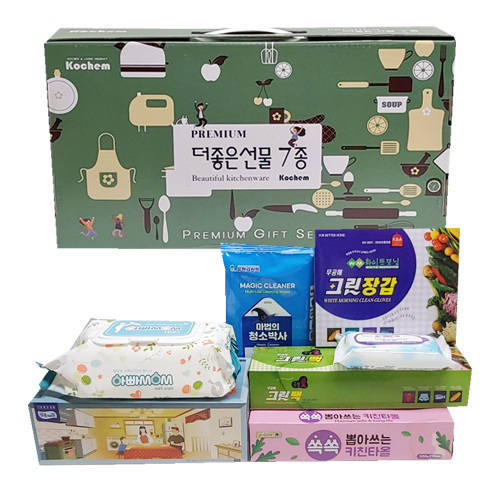 더 좋은 선물세트 7종/ 물티슈 / 청소박사 / 사은품