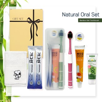 카밀핸드크림30ml선물세트 리본10호 죽염광폭칫솔치약 가그린2p 송월핸드타올