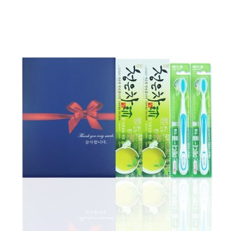 알뜰하게담은세트 6호 (청은차 치약 2개 + 미세모칫솔 2개 + 선물케이스)