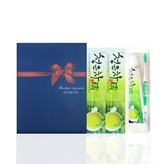 알뜰하게담은세트 9호 (청은차 치약 2개 + 휴대용 칫솔 치약세트 + 선물케이스)