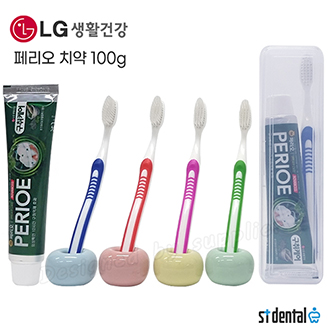 M케이스 휴대용 칫솔치약세트ㅡ326칫솔,페리오치약 100g