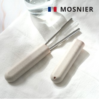모스니에 휴대용 스텐빨대 2종 세트