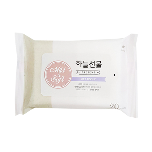 하늘선물 휴대용 물티슈 20매