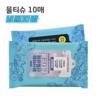 무광 물티슈 10매 BLUE