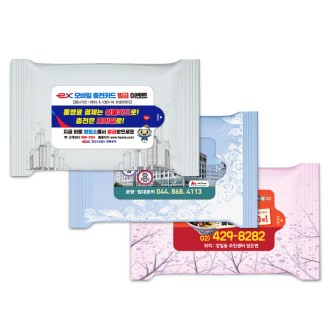 풍경 3종 랜덤무광 물티슈10매 HO