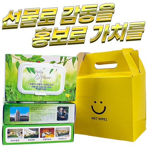칼라케이스 물티슈 3p 패키지 각물티슈 80매