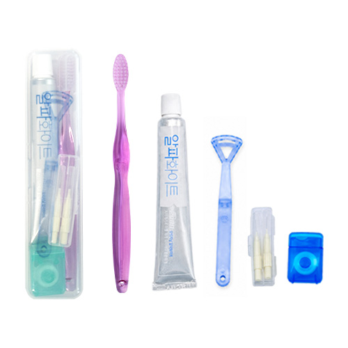 2080 국산 칫솔치약세트 8호 (2080치약,국산칫솔,치실,혀클리너,치간칫솔2)