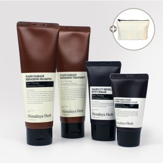Nard 데미지리페어링 샴푸 튜브형 100ml 여행용 4종세트