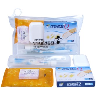 PVC 고리 파우치 여행용세트 10호 (7종)