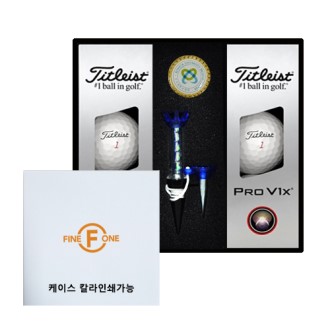 [굿즈]타이틀리스트 PRO V1X 6구 금장볼마커 자석티세트