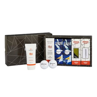 맨도롱제주 골프세트 마루망 익스트림파라마타 골프공6구, 맨도롱제주 선블럭50ml 1ea, 골프타월+와이어,쿨토시,쇼핑백